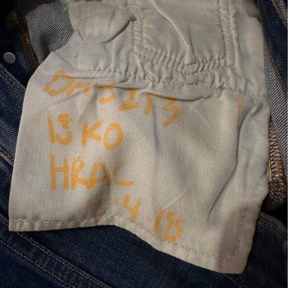 Re/done High Rise Medium Wash Skinny Leg Jeans Button Fly Sz 30 - Picture 8 of 12